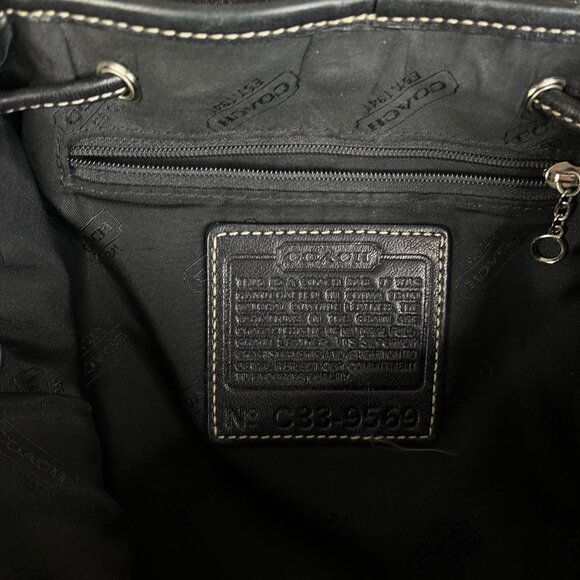 Vintage Coach Legacy Mini Black Backpack Bag #9569 - Picture 8 of 12